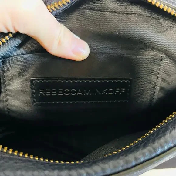 Rebecca Minkoff Mab Camera Bag Navy Blue Leather Crossbody Silver Hardware EUC - Picture 7 of 8